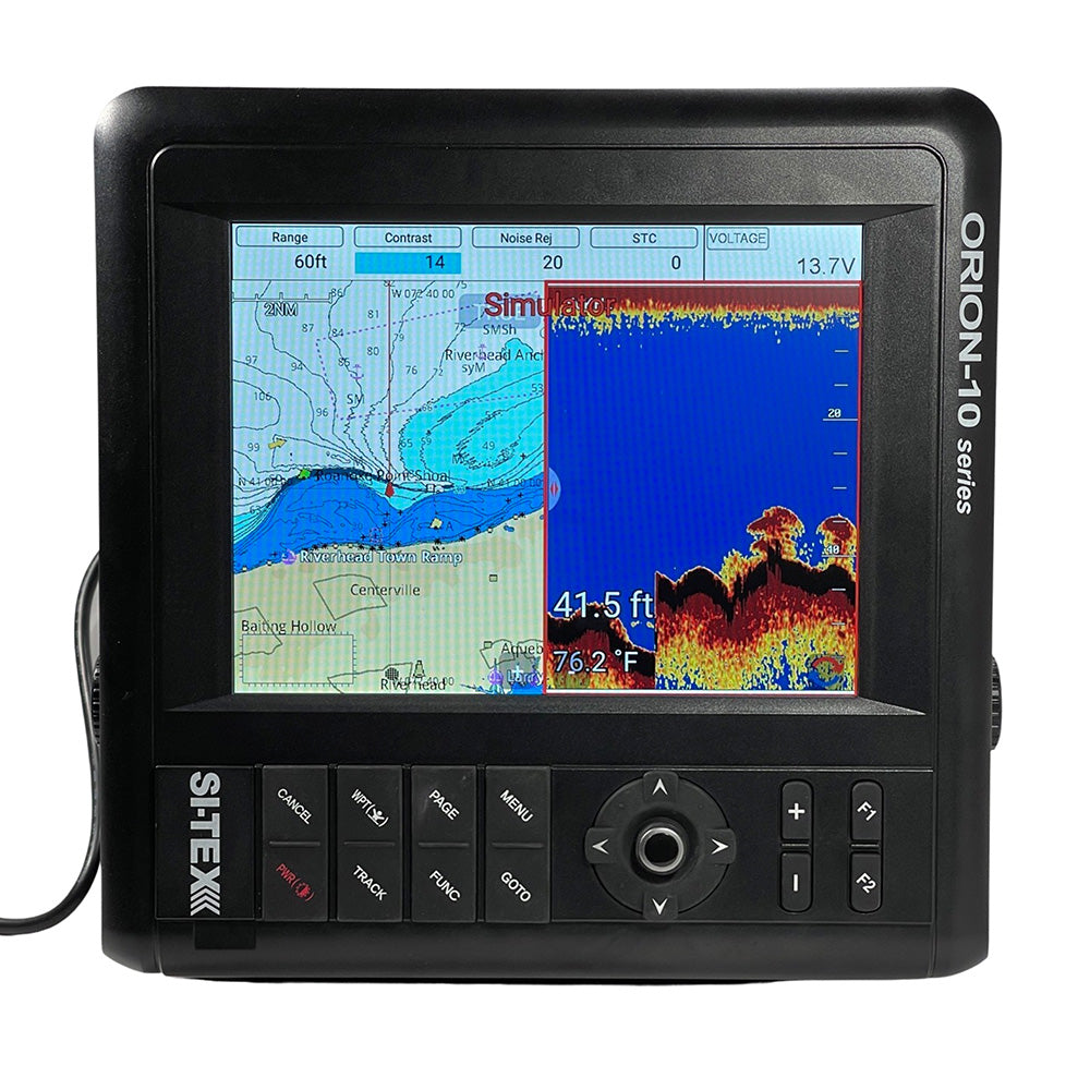 SI-TEX 10" Chartplotter System w/Internal GPS & C-MAP 4D Card