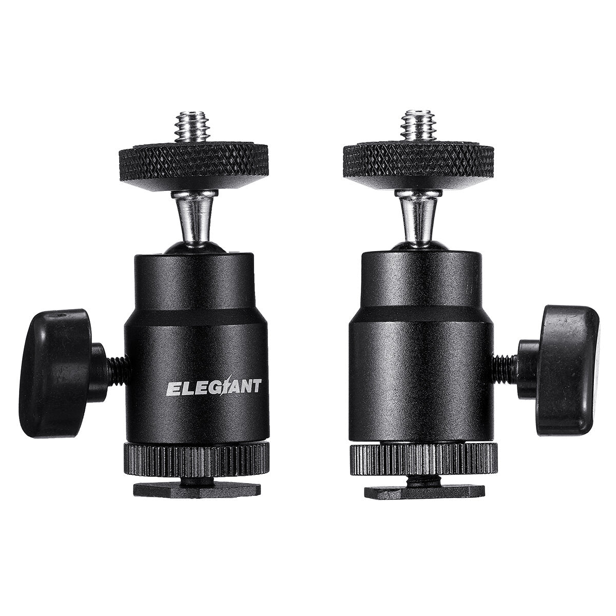 ELEGIANT EGP-A04 1/4 inch Camera Cold Shoe Mount Gimbals for LED Right Light Tripod Stand for Youtube Live Broadcast