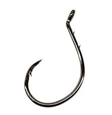 Eagle Claw Circle Bait Black Nickle Hook 6ct Size 6/0