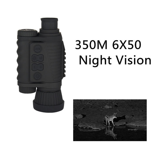 350 MRange Handheld HD 6X50 Infrared Digital Night Vision Device Tactical IR Night Monocular For Outdoor Hunting Observation