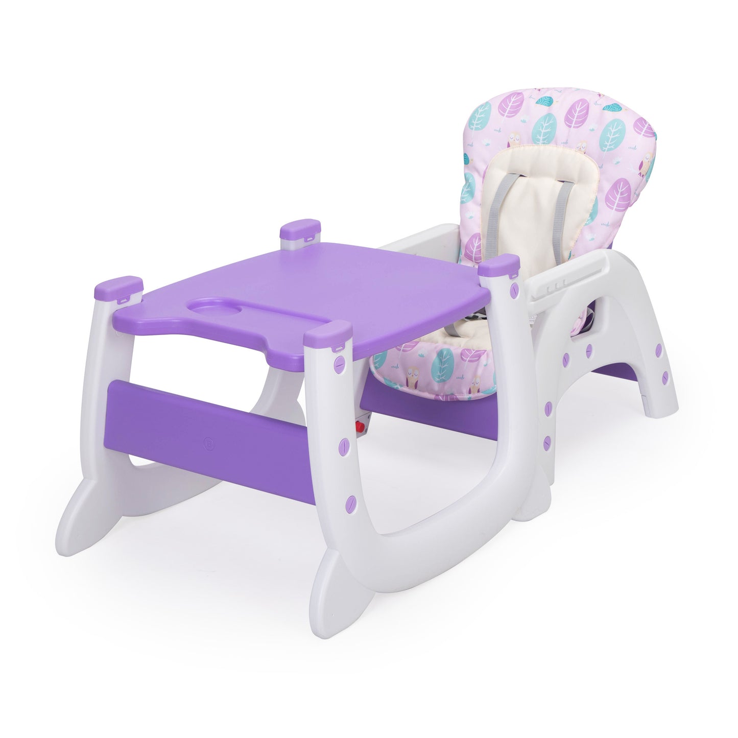 Multipurpose Adjustable Highchair,Children's dining chair for Baby Toddler Dinning Table with Feeding Tray and 5-Point Safety Buckle XH