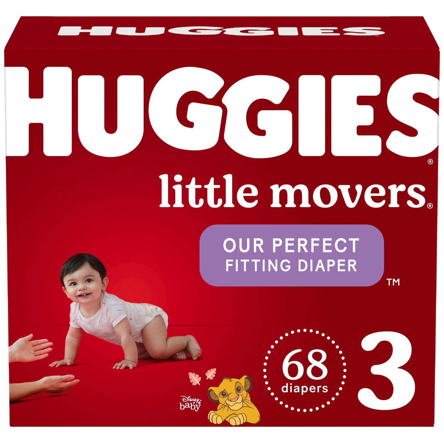 Huggies Little Movers Baby Diapers Size 3;  68 Count