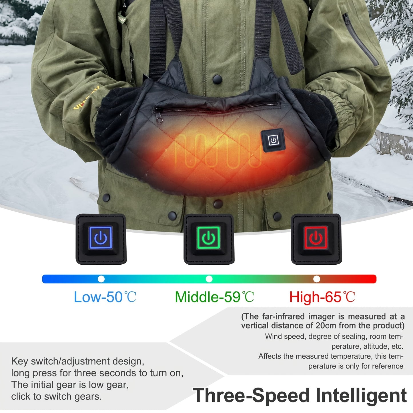 Heated Hand Muff; Electric Heating Hand Warmer Pouch; For Outdoor Hunting; Sports; Photography; Golf; Hike; Football; Snow Camping In Cold Winter Keep Warmth (Batteries No Including)