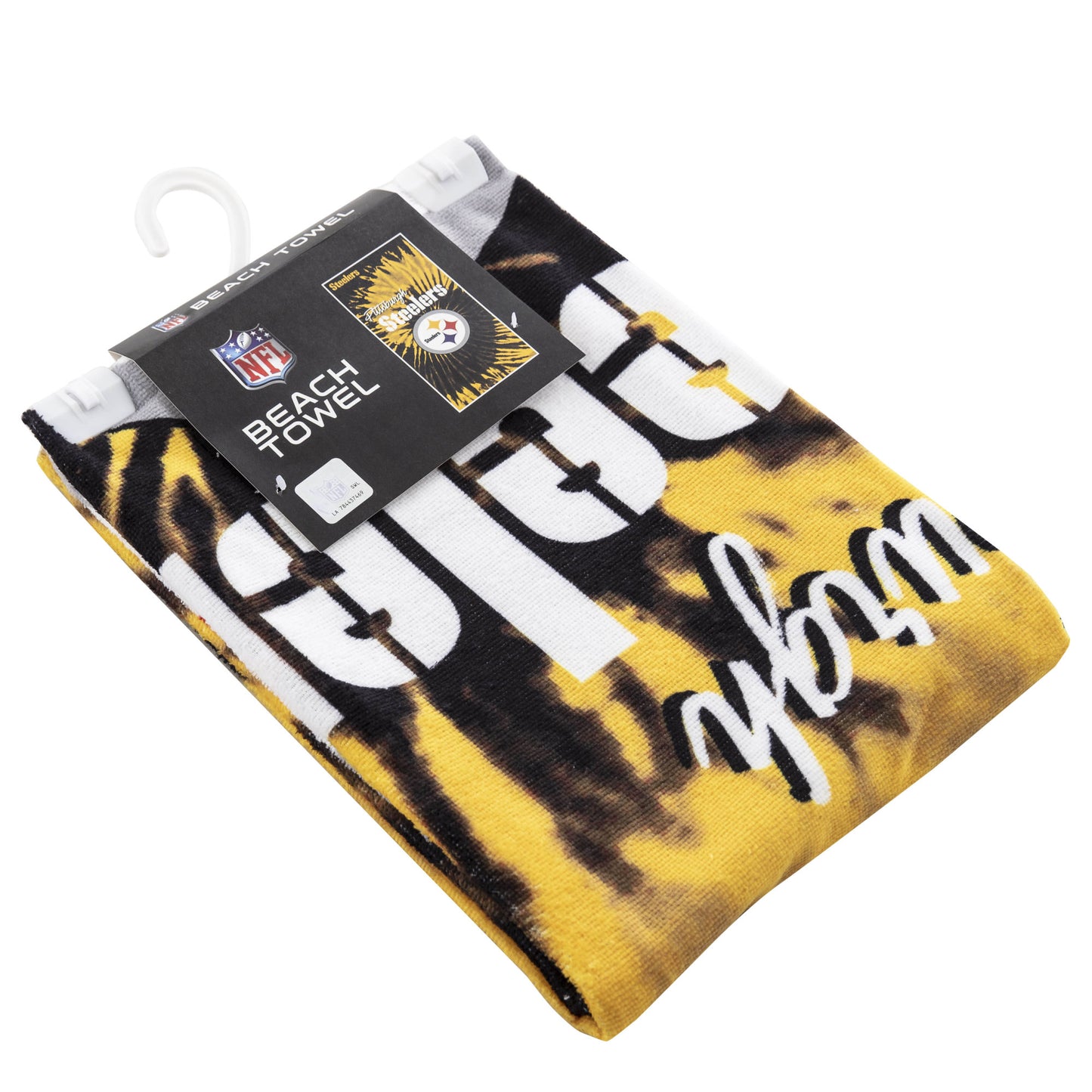 Steelers OFFICIAL NFL "Psychedelic" Beach Towel; 30" x 60"