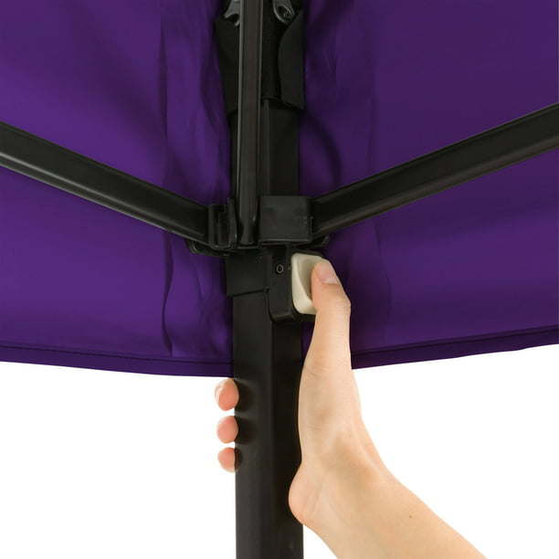 10' x 10' Purple Instant Outdoor Canopy with Heavy Duty Construction
