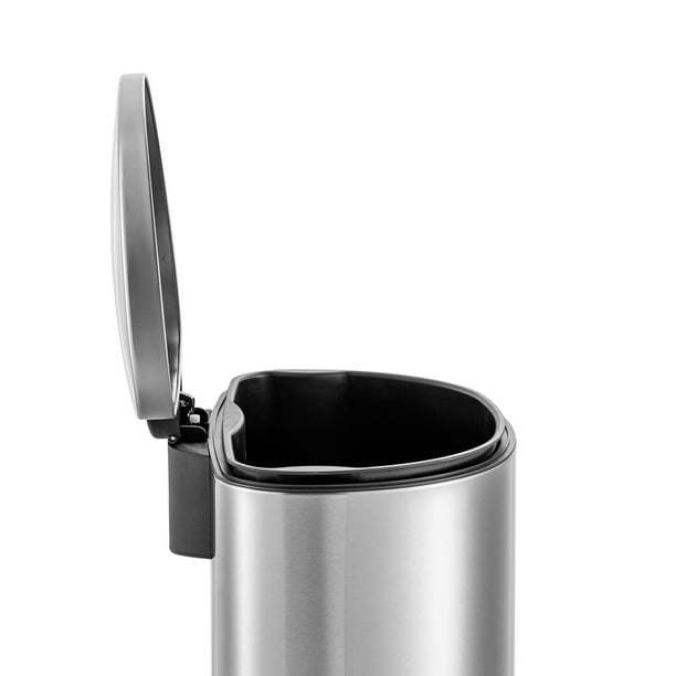 50L/13Gal Heavy Duty Hands-Free Stainless Steel Commercial/Kitchen Step Trash Can