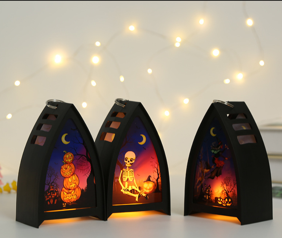 Halloween Jack-o-lantern Children's Portable Horror Atmosphere Decoration Scene Layout Props Led Decoration