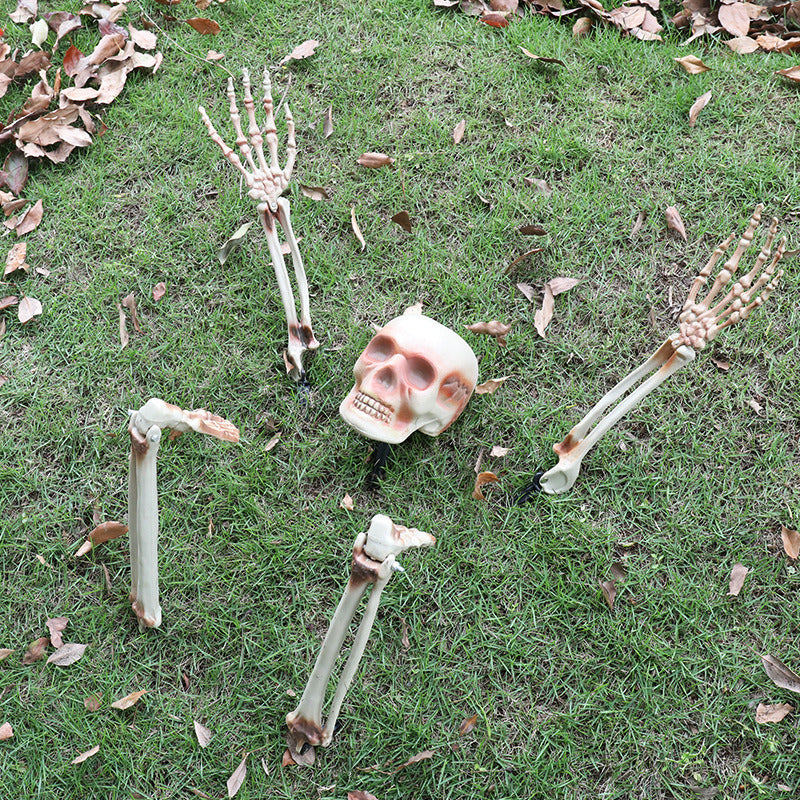 Halloween Decor Realistic Skull Hand Bone Skull Props Skull Ornaments
