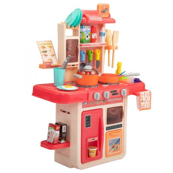 Kids Kitchen Playset Toys - Pink XH