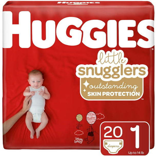 Huggies Little Snugglers Baby Diapers Size 1;  Count 20