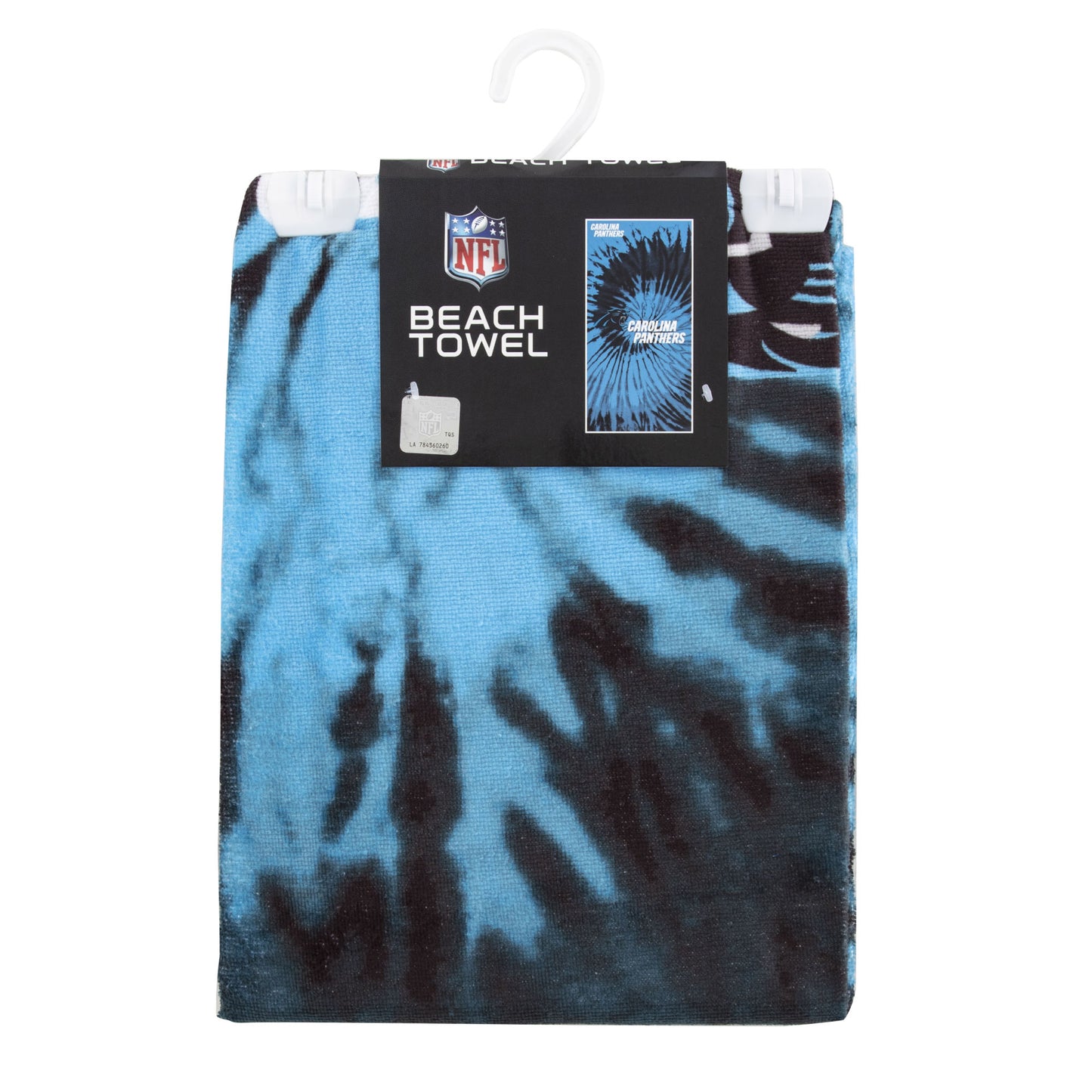 Panthers OFFICIAL NFL "Psychedelic" Beach Towel; 30" x 60"