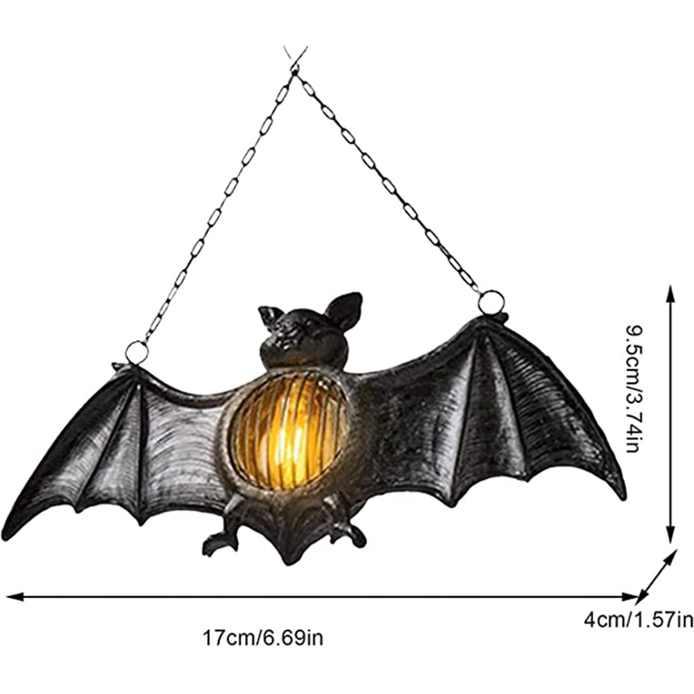 Halloween Simulation Bat LED Lantern, Halloween Decoration Bat Pendant Lights Lamps for Halloween Party