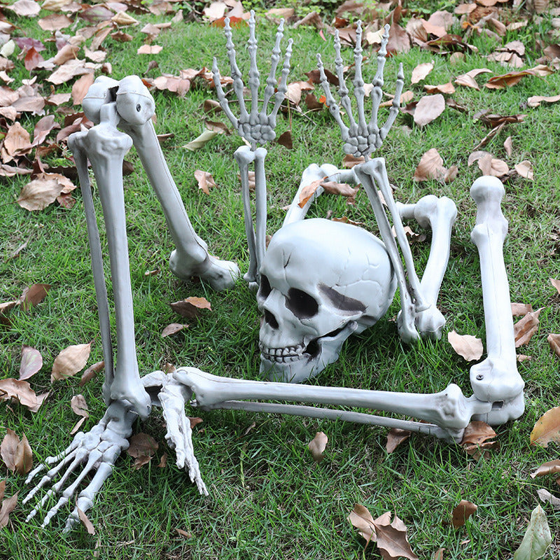 Halloween Decor Realistic Skull Hand Bone Skull Props Skull Ornaments